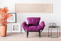 Atelier Del Sofa Nitta Single - Púrpura